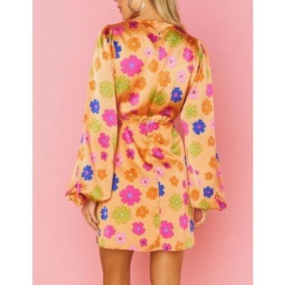Show Me Your MuMu Sz Small Poppin Poppy Go Out Cut Out Mini Dress $168 - Picture 2 of 9